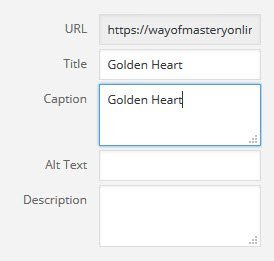 Step 5: If necessary, edit at least the Title